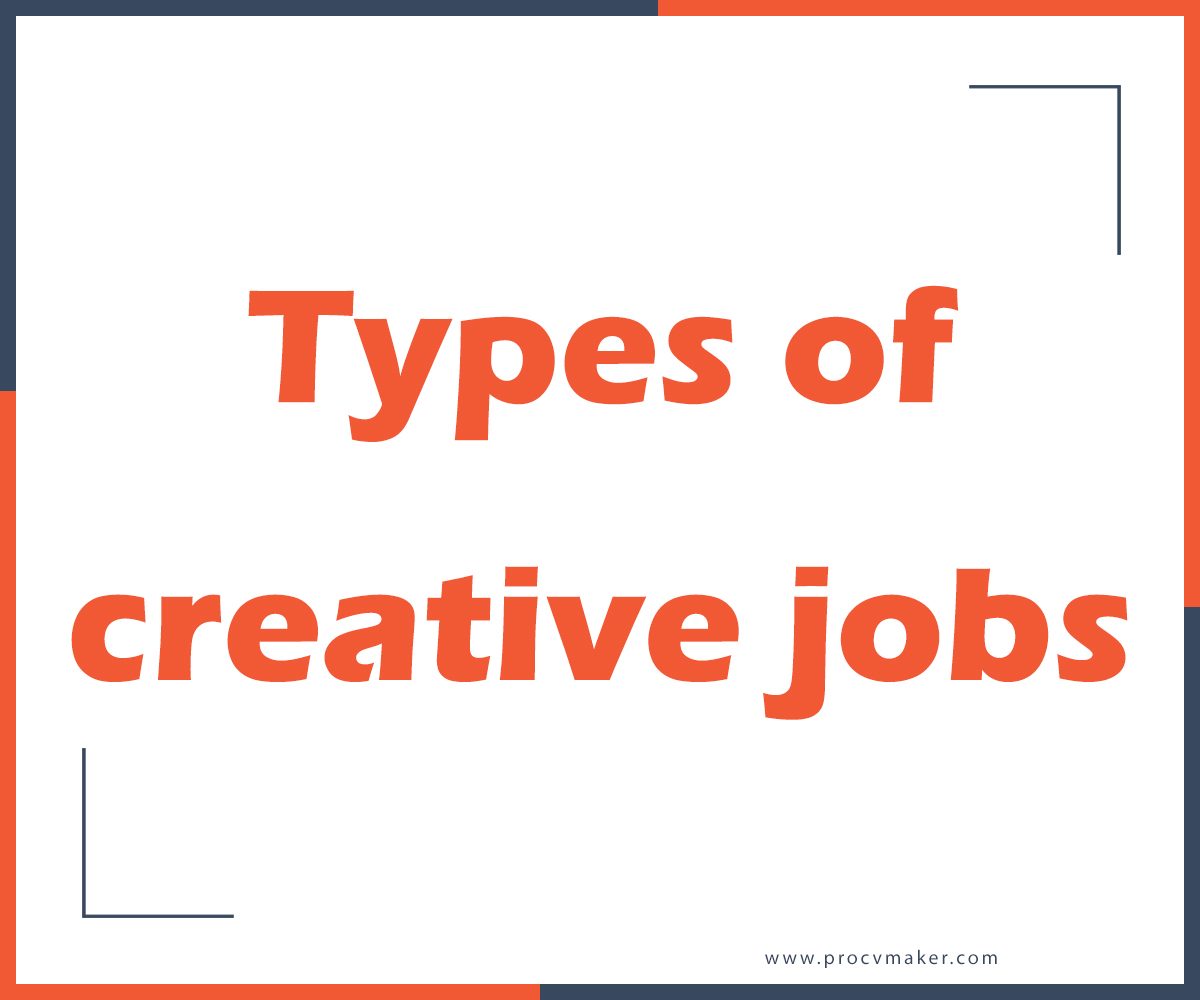 Types of creative jobs